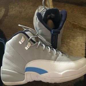 Used Air Jordan 12 Retro size 6.5Y “UNC”
